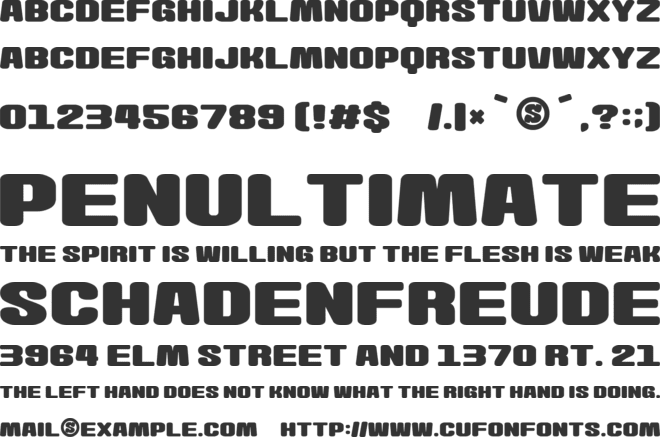 Wasabi-Gum font preview