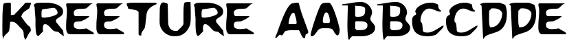Kreeture font