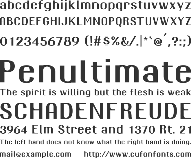 GranaPadano font preview