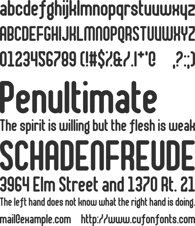 Shake Your Plums font preview