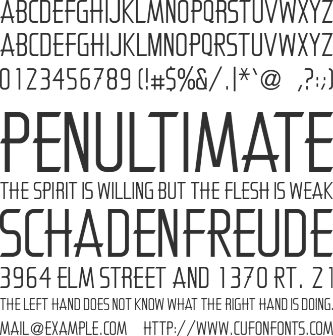 Antartic font preview