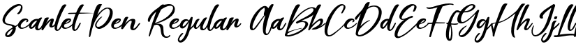 Scarlet Pen Regular font