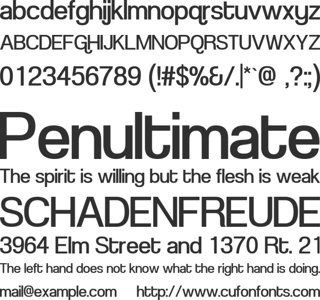 Coolwonder font preview
