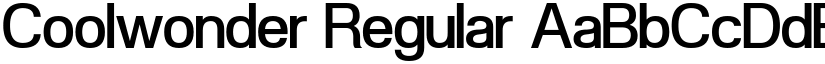 Coolwonder Regular font