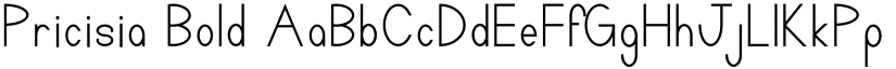 Pricisia Bold font
