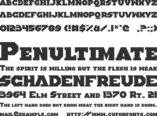 Altered Quest font preview