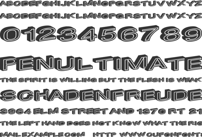 MakeImpact font preview