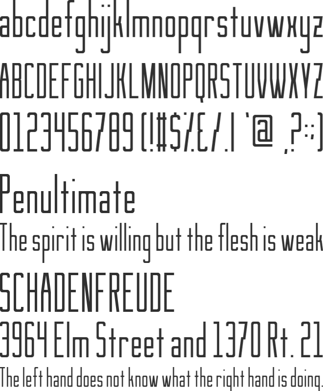 See You At The Movies font preview