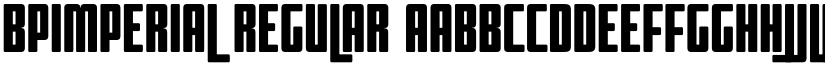 BPimperial Regular font