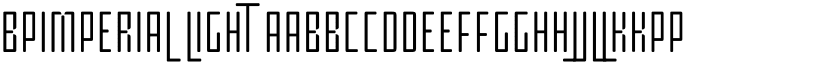 BPimperial Light font