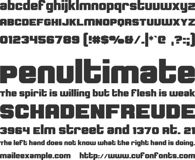 Backstreet font preview