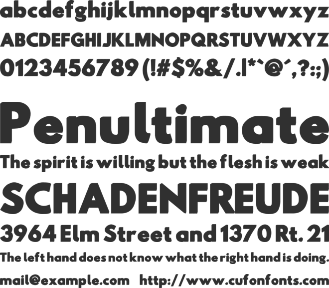 Hussar Gothic font preview
