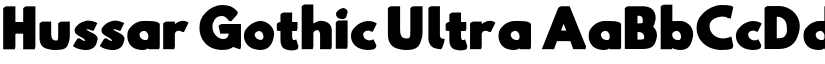 Hussar Gothic Ultra font