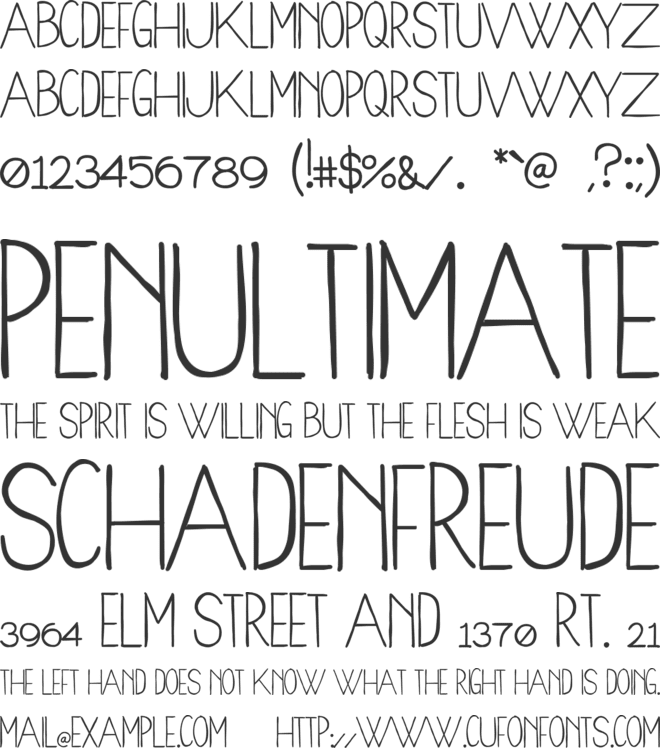 WoodCabin font preview