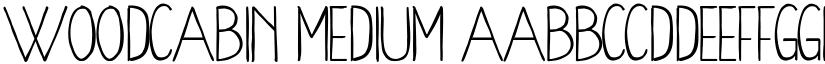 WoodCabin Medium font