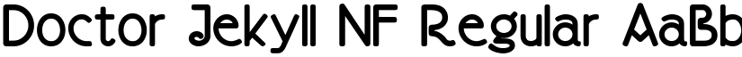 Doctor Jekyll NF Regular font