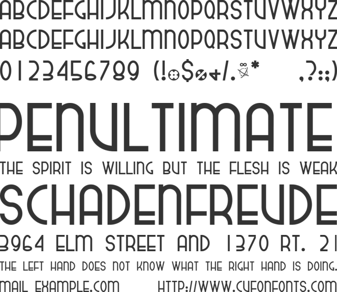 dekthusian font preview