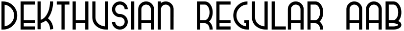 dekthusian Regular font