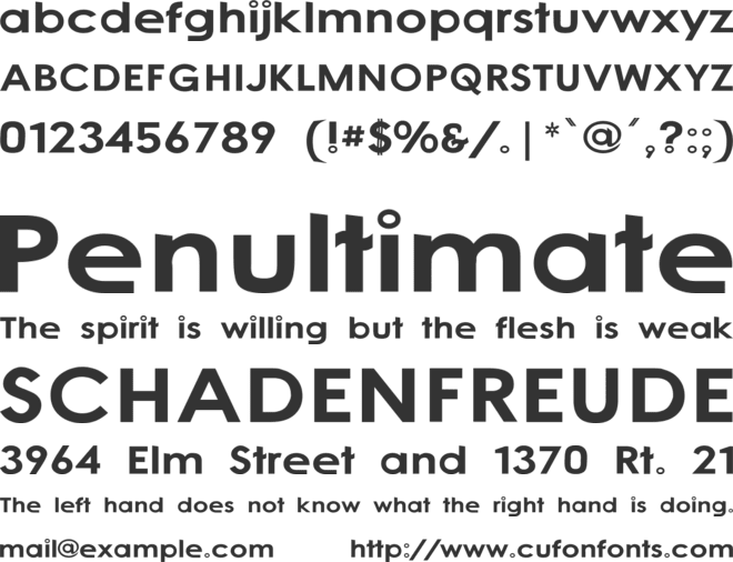 Cacophony Loud font preview