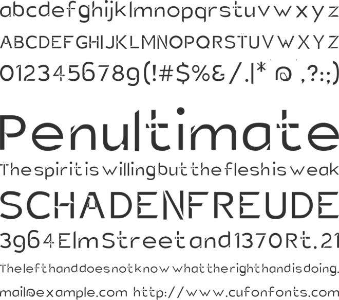 Charger Static font preview