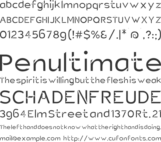Charger Static font preview