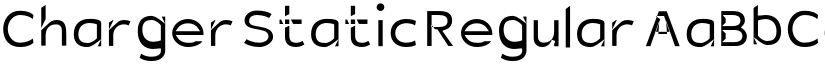Charger Static Regular font