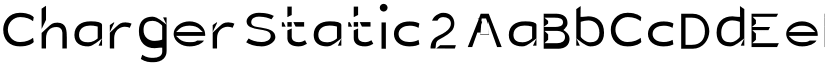 Charger Static 2 font