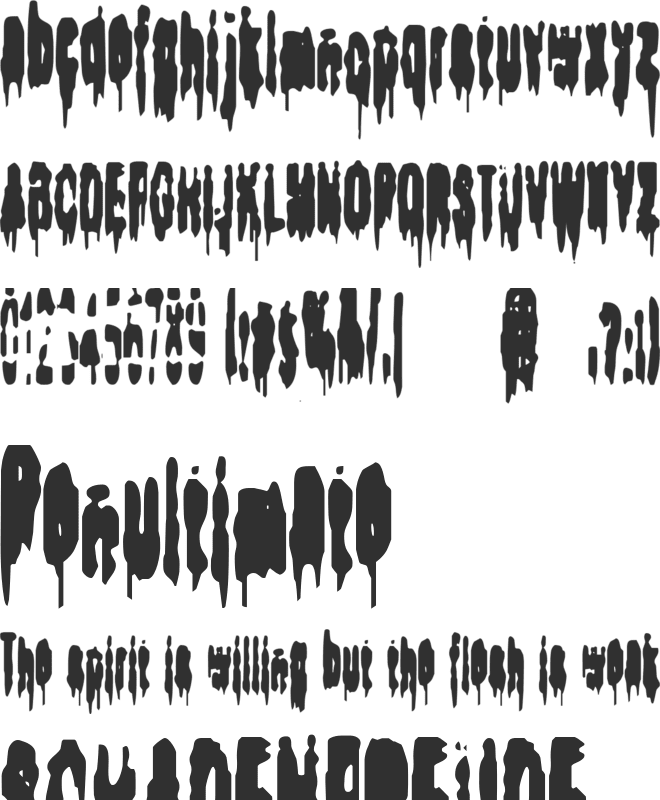 Bodybag font preview