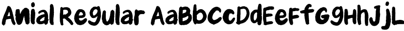 Anial Regular font