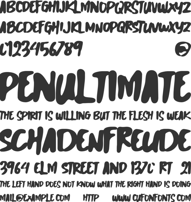 Lost World font preview