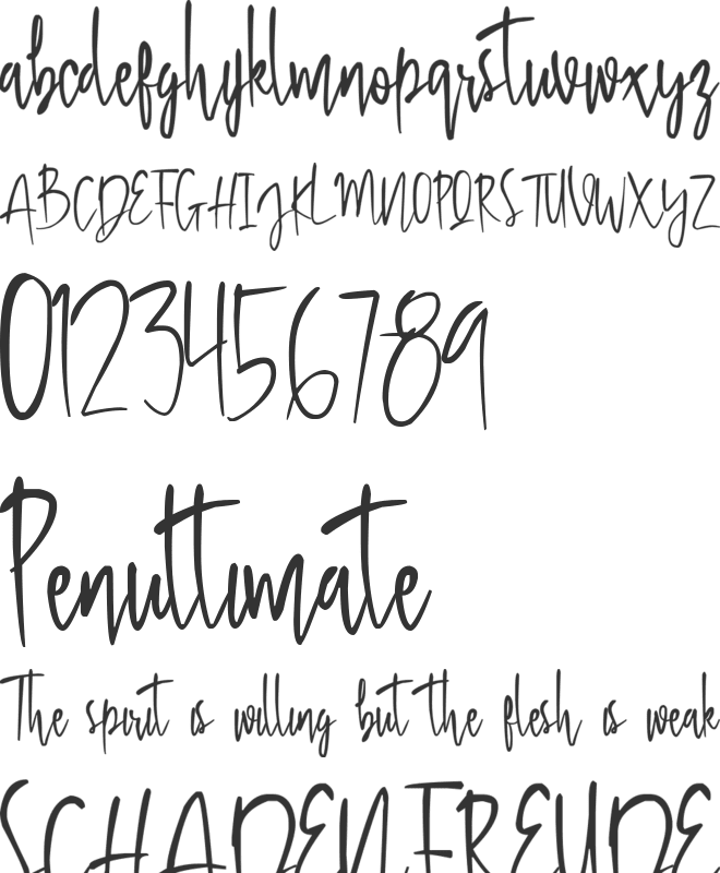 Honey Lemon font preview