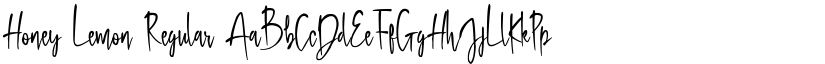 Honey Lemon Regular font
