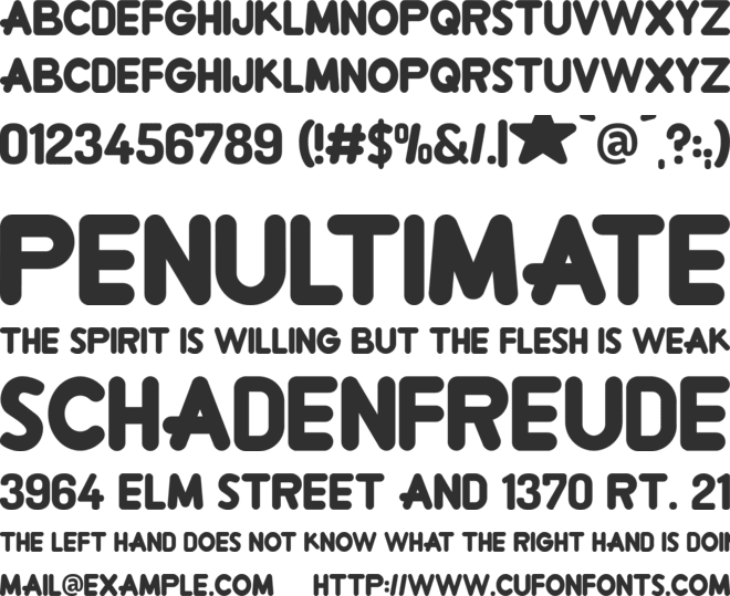 Crewniverse font preview