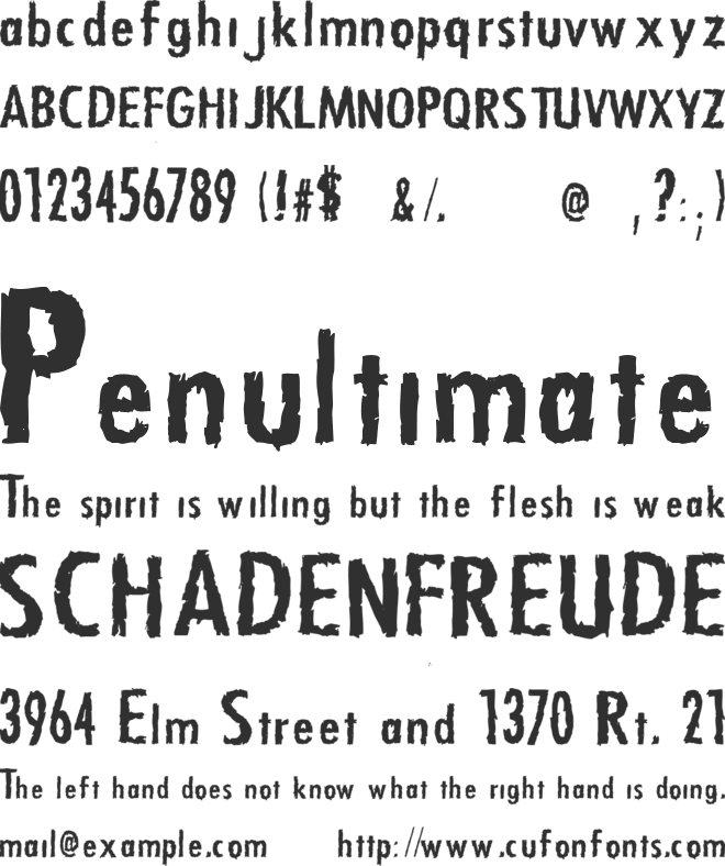 Zfonts font preview