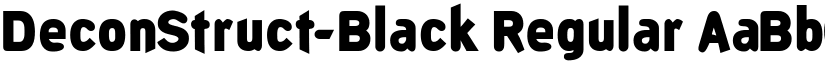 DeconStruct-Black Regular font