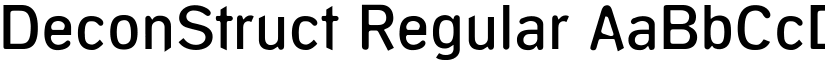 DeconStruct Regular font