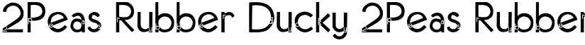 2Peas Rubber Ducky 2Peas Rubber Ducky font