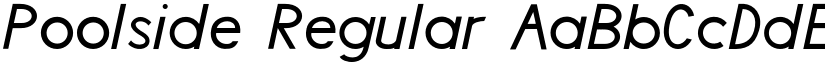 Poolside Regular font