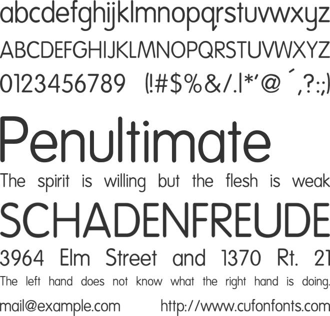 National First Font font preview