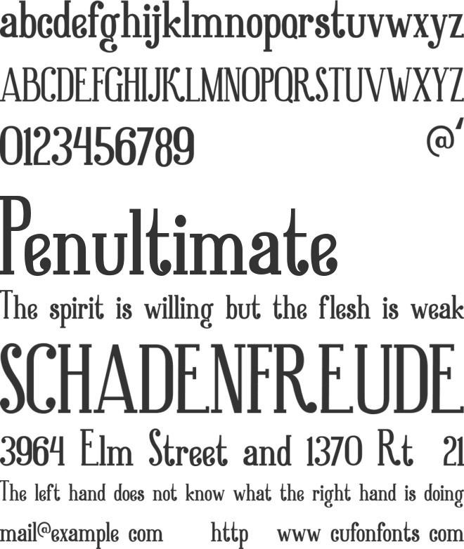 Good Brinton font preview