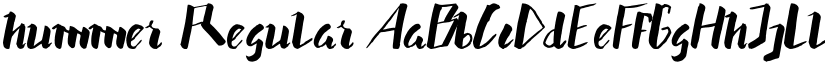 hummer Regular font