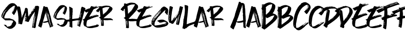 Smasher Regular font