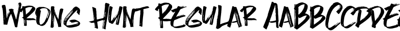 Wrong Hunt font download