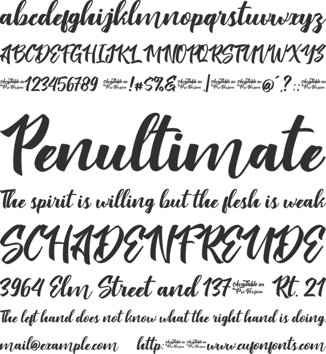 Virale font preview