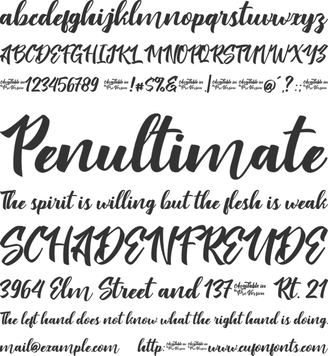Virale font preview
