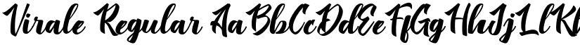 Virale Regular font