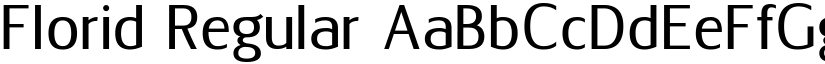 Florid Regular font