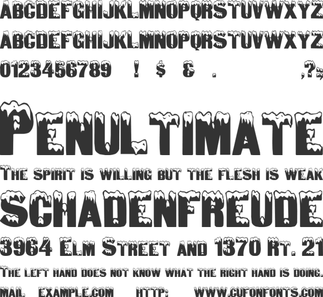 Igloo Laser font preview