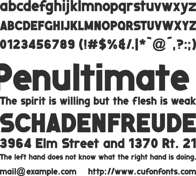 Nuernberg Messe font preview