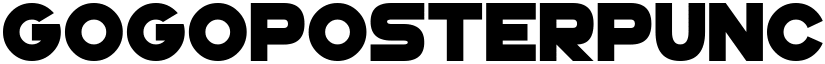 GoGoPosterPunch Regular font